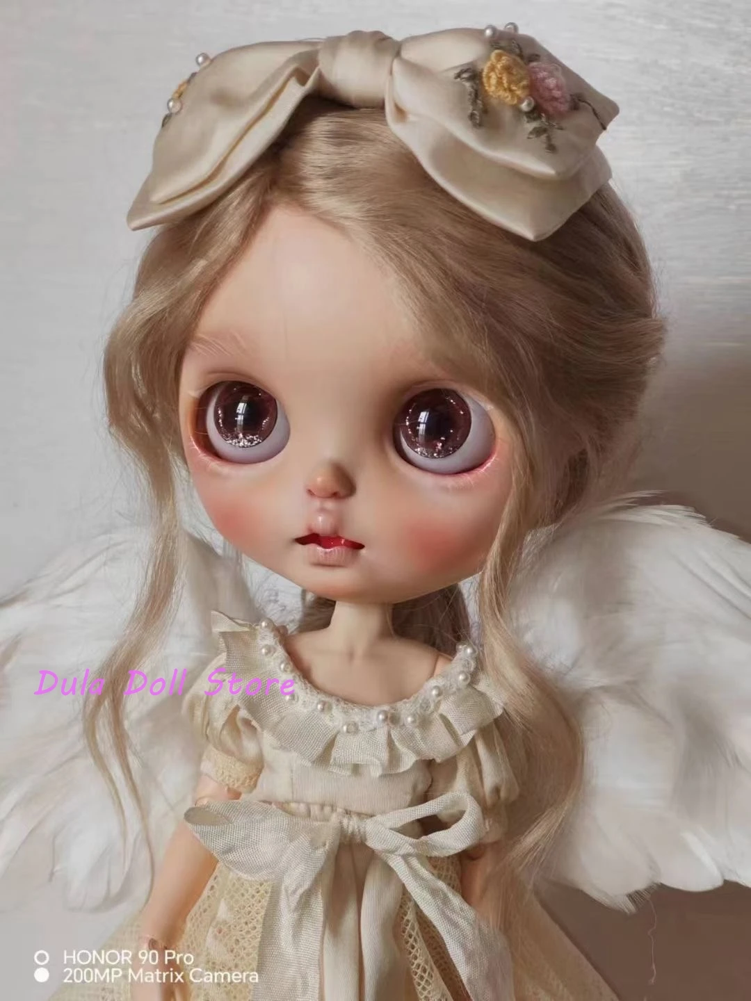 Dula Doll Clothes Dress  Embroidered lace angel wings skirt Blythe Qbaby ob24 ob22 Azone Licca ICY JerryB Bjd Doll