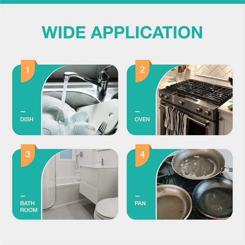 -A14E 18 Stuks Vervanging Spons Heads Duty Dish Wand Spons Voor Keuken Potten, Pannen, Vaatwasser Gereedschap Voor Anti-aanbak Potten En Pannen, Gl