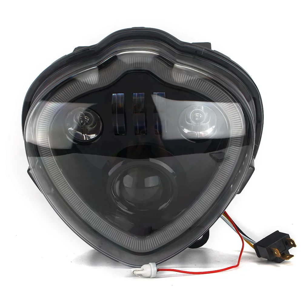 

Motorcycle Aluminum LED Front Headlight Assembly DRL Lamp for Vulcan 650S EN650 2015 - 2021