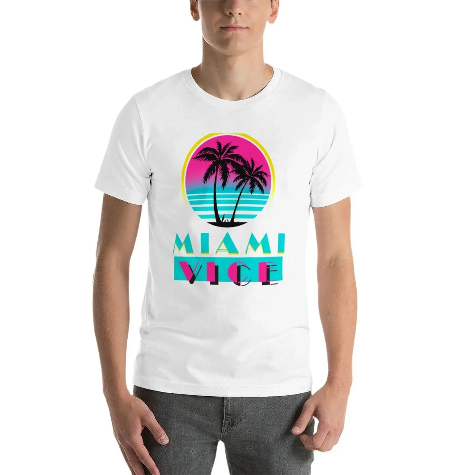 Miami Vice T-Shirt customized t shirts T-shirt short Short t-shirt t-shirts man mens cotton t shirts