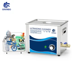 Granbosonic High-Efficient 10L 240~360W Ultrasonic Cleaner for PCB Solder 3D Print Mould Resin Remove