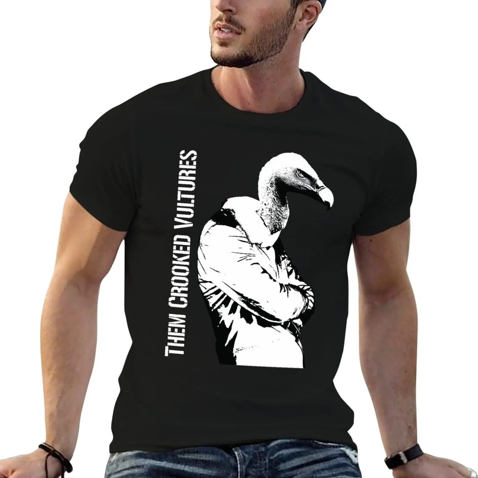 

man pack Poster white Sticker for the shirts T-Shirt t age Vulture tqueen stone of qotsa Them Crooked