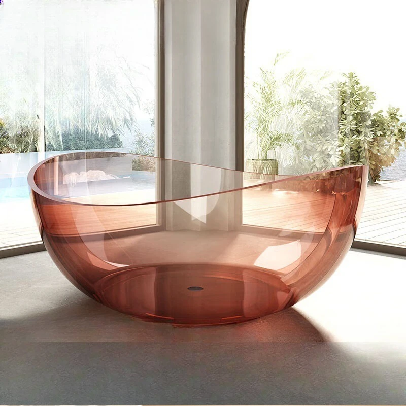 Transparent resin bathtub home independent integrated special-shaped hotel homestay project