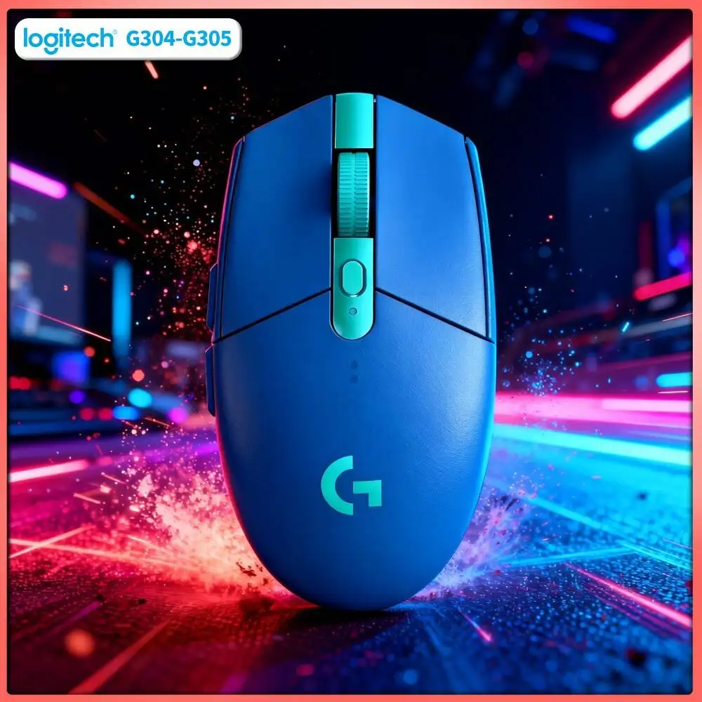 Logitech G304 LIGHTSPEED Wireless Gaming Mouse 12000 DPI 1ms Latency HERO Sensor 250hr Battery Home Office Durable Users