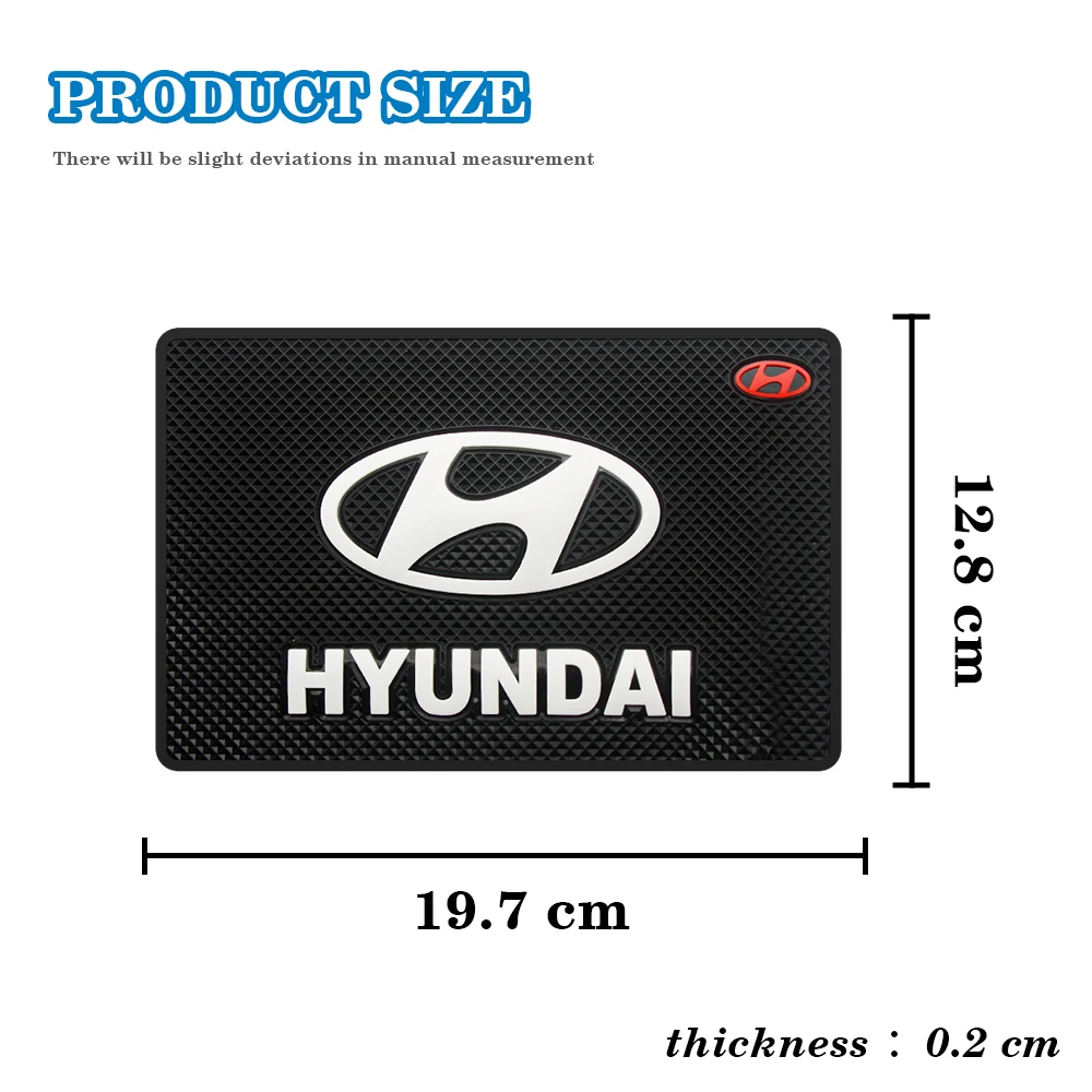 Car Anti-Slip Mat Dashboard Silicone Sticky Storage Pad For Hyundai I10 I20 I30 I40 IX20 35 Tucson Solaris Accent Azera Elantra