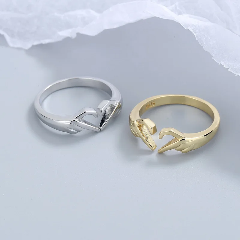 Romantic Love Hand with Heart Shaped Ring, Adjustable