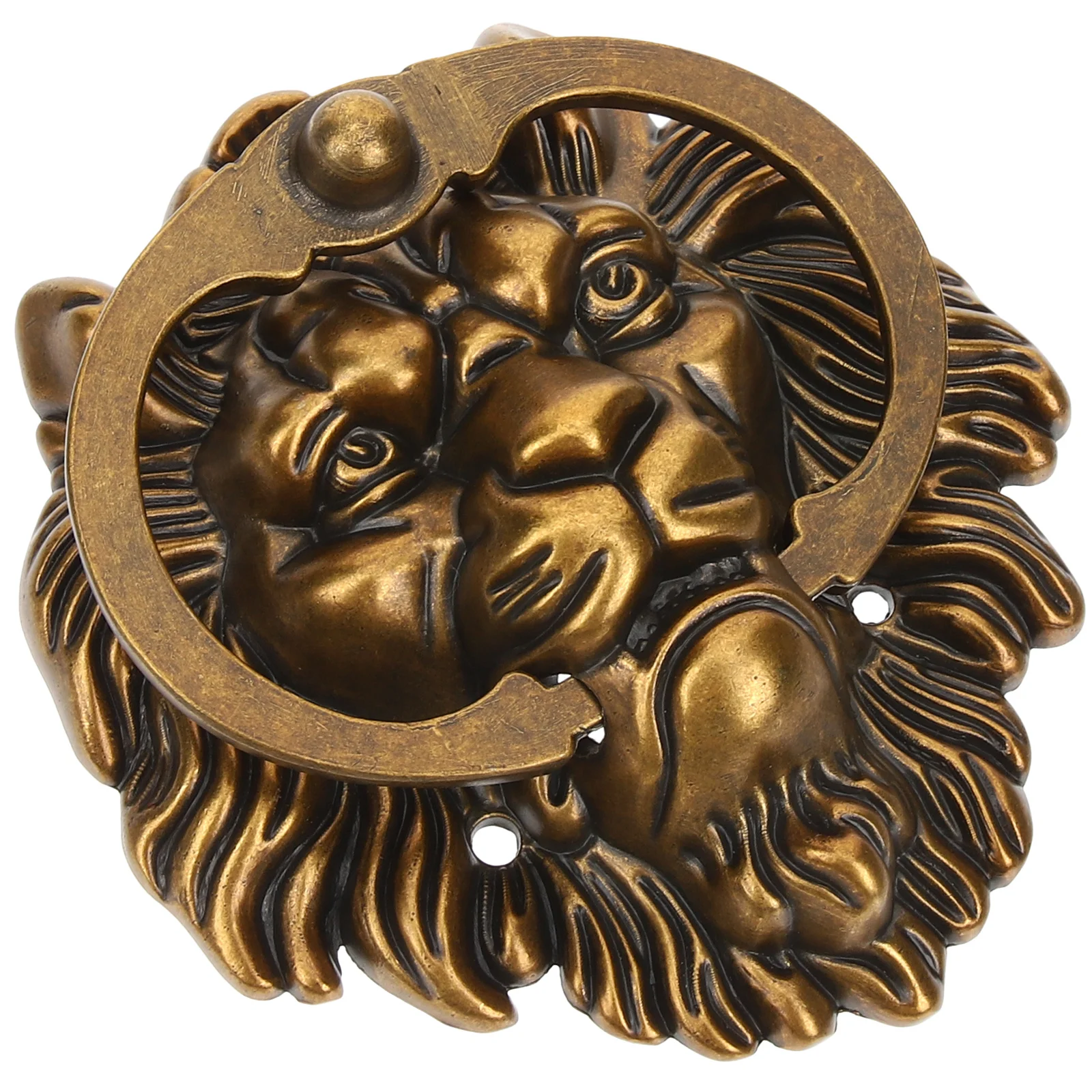 

Vintage Lion Head Zinc Alloy Cabinet Drawer Handles Wardrobe Door Pulls Durable Retro Furniture Knobs Drawer Pulls