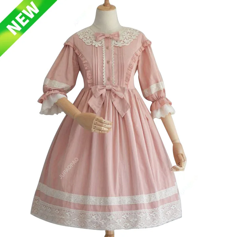 Vestido gótico Lolita Victoriano de encaje Medieval para mujer, vestido de princesa negro y rosa, disfraz de Cosplay de Halloween para niña, talla grande 5XL