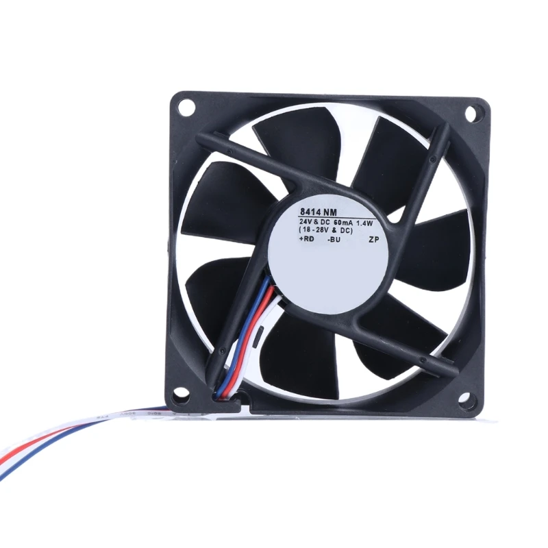 

New 8414 NM 8cm Special Fan for original Inverter Coolers System 24V 60mA 1.4W 3Pin 80x80x25mm Inverters Fan