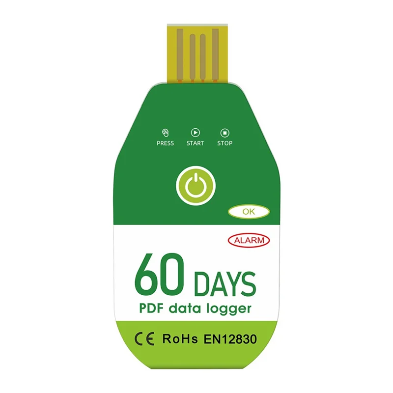 SQPP-USB Регистратор данных о температуре Регистратор температуры и влажности Сигнализация Термометр Регистратор Тестер Отчет PDF