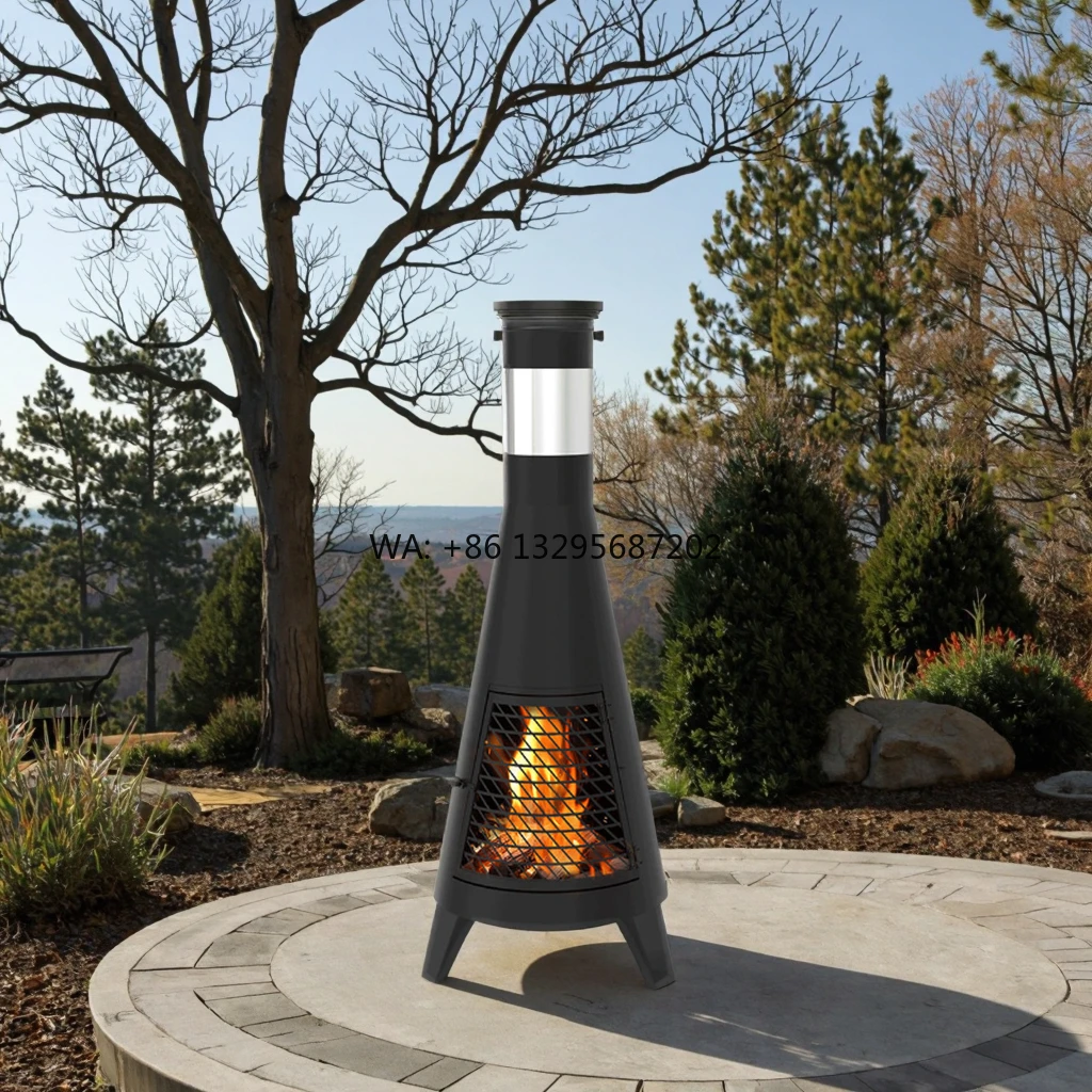 

Courtyard Firewood Heating Stove Outdoor Villa Garden Bonfire Barbecue Heating Stove Outdoor Charcoal Wood Stove