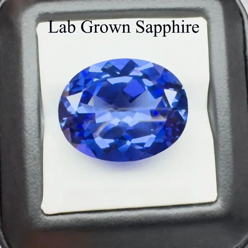 NEW Lab Grown Sapphire Royal Blue Oval Cut 15x20mm  VVS1 Gemstone for Diy Jewelry Making with AGL Certificate