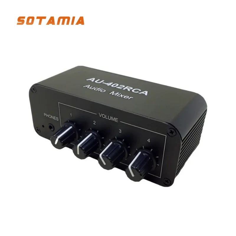 SOTAMIA واجهة لوتس ثنائية القناة متعددة القنوات مصدر الصوت المدخلات خالية من التبديل خلط خلاط أربعة في واحد أربعة في اثنين خارج
