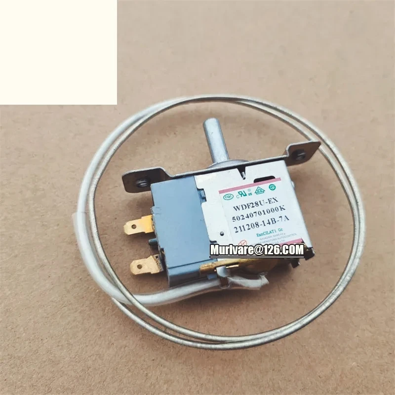 

WDF28U-EX 50240701000K Both Side Fixed 2 Pins Temperature Controller Sensor Thermostat For Midea Refrigerator Replacement