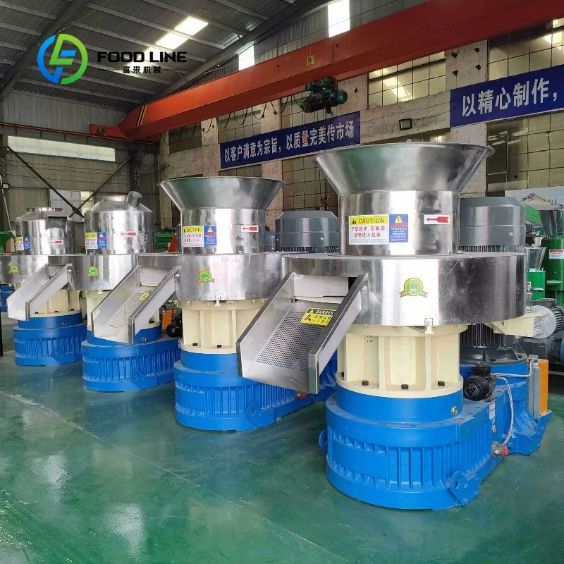 Customized high output ring die wood pellet mill for straw sawdust rice husk fire fuel pellet mass production factory