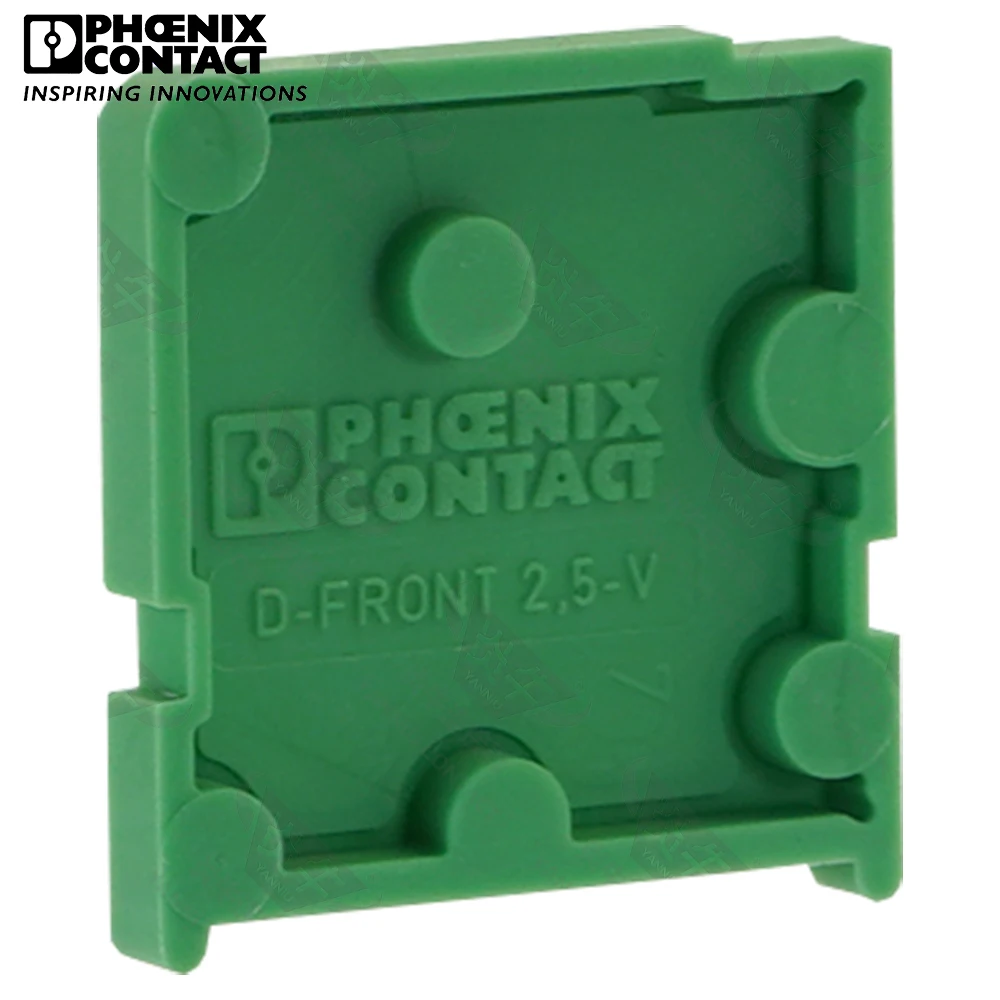 1Pcs 2.5mm Original Genuine Phoenix Contact Connector PCB Screw Terminal Block 1 Pin D-FRONT 2.5 V O.Z. 1700011 End Cover