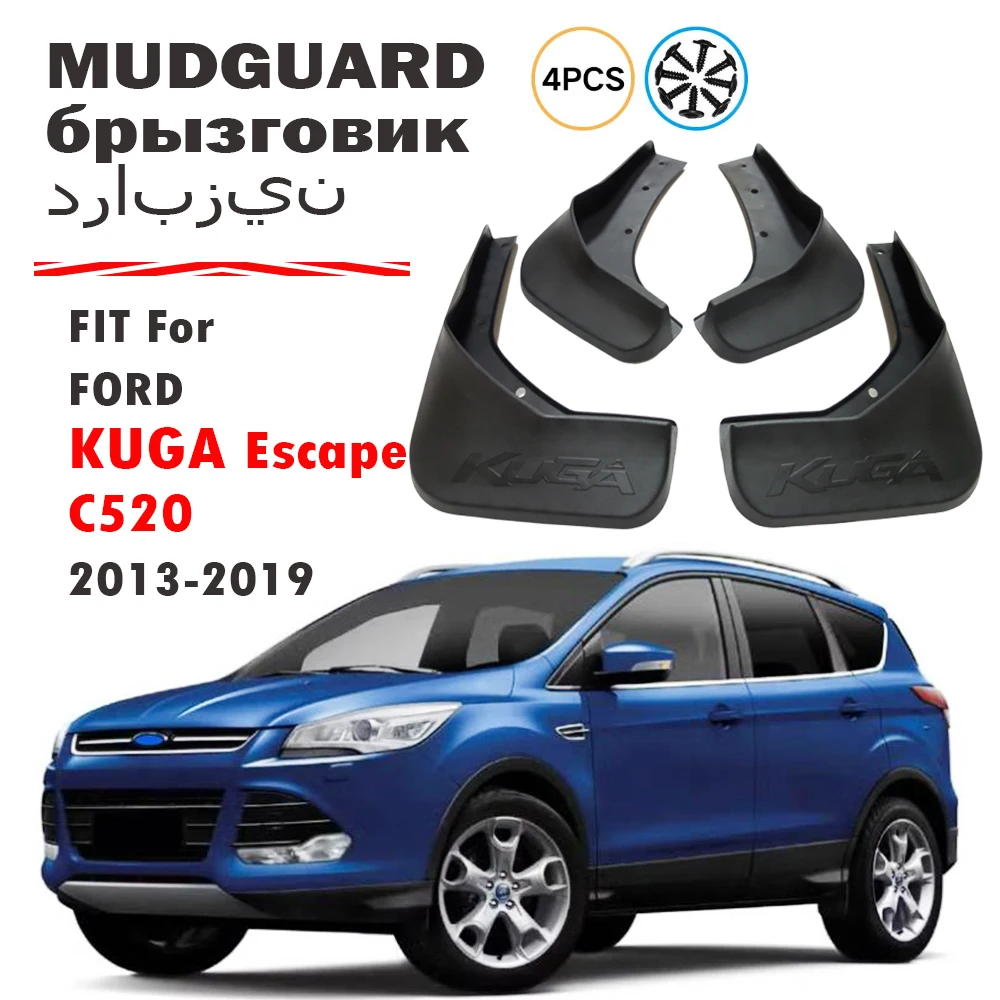 

For Ford Kuga Escape C520 Mud Flap Splash Guard Mudguard Fender Mud Flaps Accessories 4pcs 2013 2014 2015 2016 2017 2018 2019