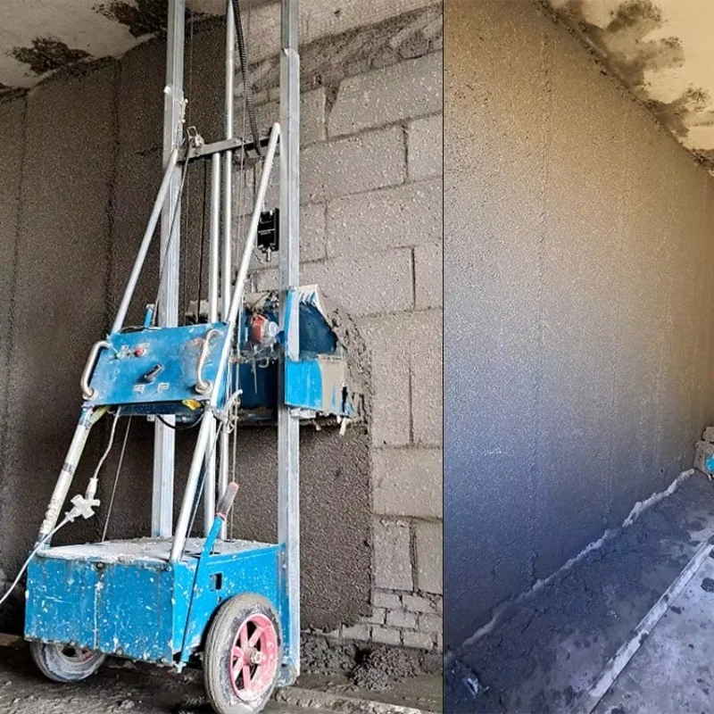 Cement Fly Ash Plaster Gesso Concrete Sand Mortar Plastering Automatic Wall Tools Cement Plastering Rendering Machine for Wall