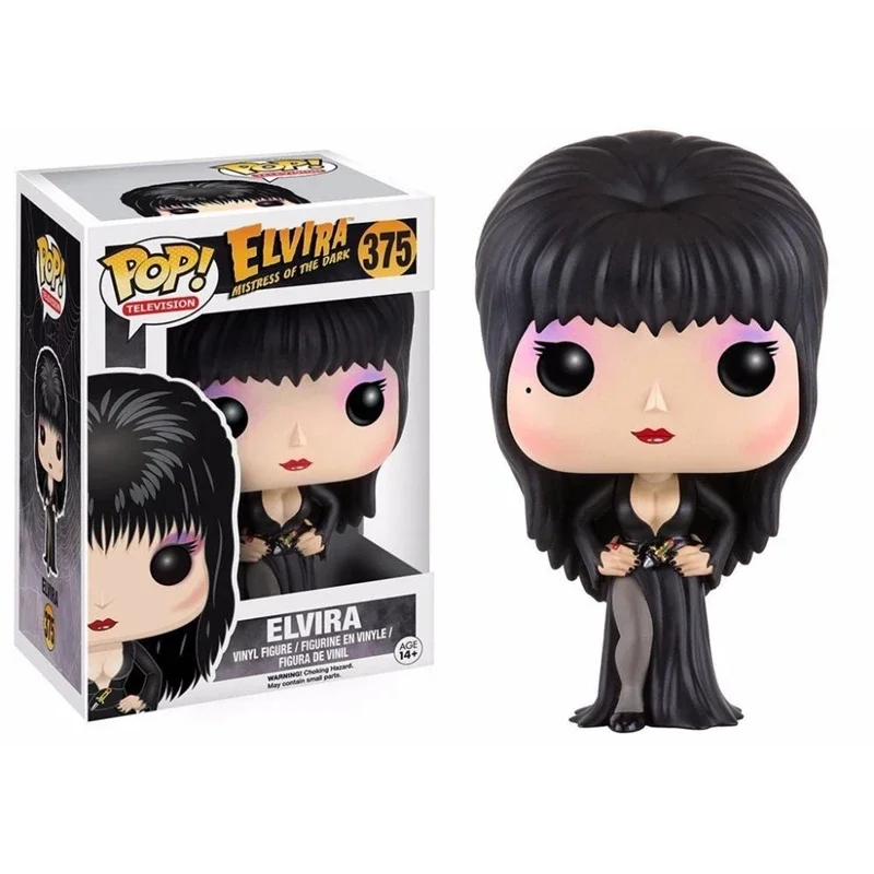 FUNKO POP  ELVIRA MISTRESS OF THE DARK #375 Movie&TV Model Toys for Children Gift