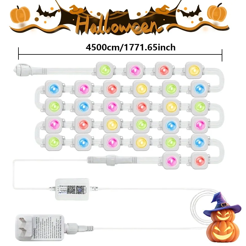 أضواء خارجية دائمة، أضواء خارجية 300FT RGB لديكور المنزل، إضاءة الطنف الذكية، مزامنة الموسيقى، التطبيق/الصوت/التحكم عن بعد #6