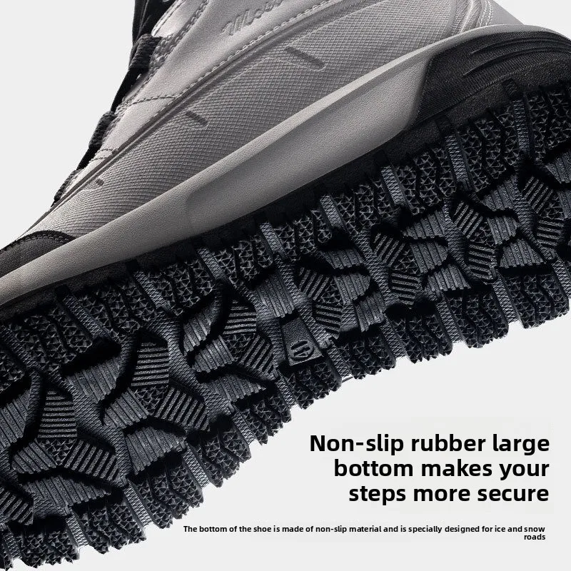 -40℃ Mens Winter Boots Outdoor Waterproof Snow Boots Plush Warm Cotton Shoes Fashion Casual High Top Boot Men Hiking Ankle Boots image 5