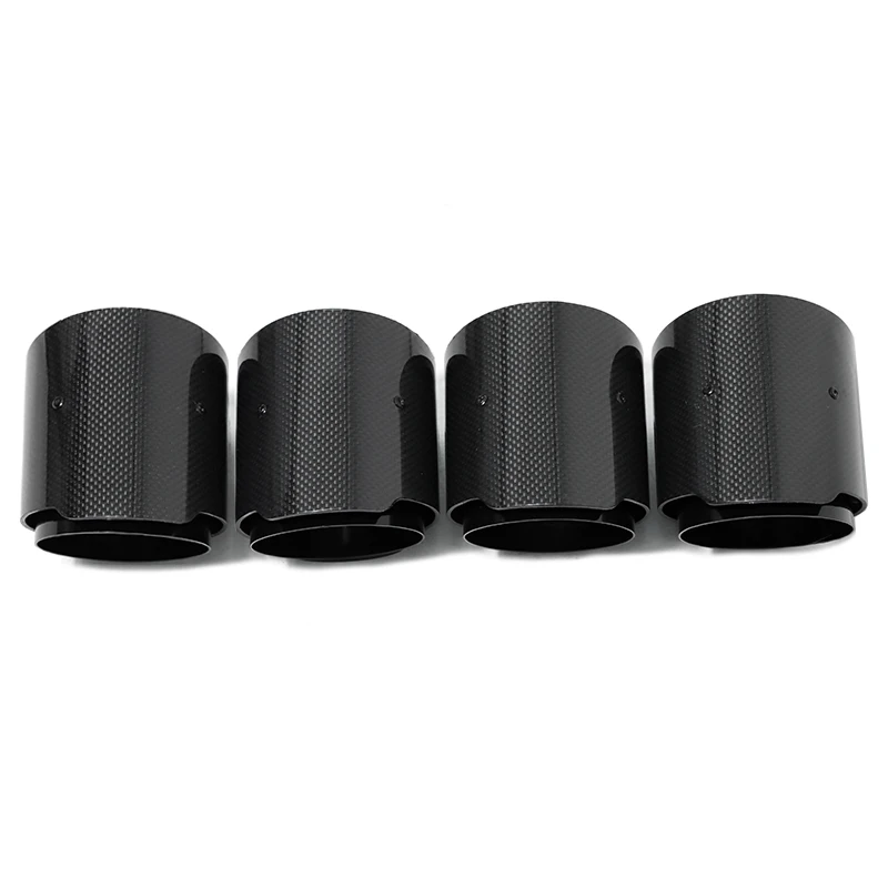 SYPES Carbon Fiber AK Exhaust Pipes for  M2 M3 M4 M5 F80 F83 F87 G80 G82 G83 G87 Double Nozzle Muffler Tips Car Accessories
