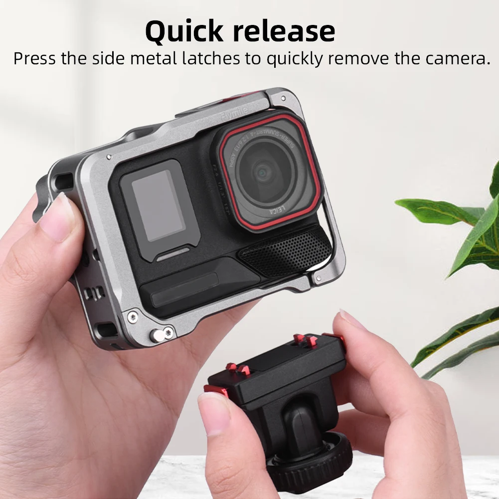 Soporte de placa de montaje de liberación rápida magnética, soporte de montaje de Base ajustable de expansión para Insta360 Ace Pro 2/Ace Pro/Ace