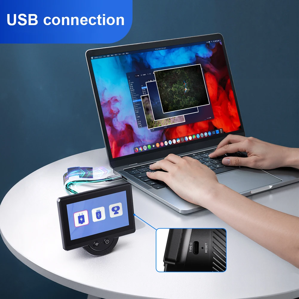 

Цифровой окуляр для телескопа с Wi-Fi и 4,3-дюймовым IPS-экраном, аксессуар для астрономического телескопа