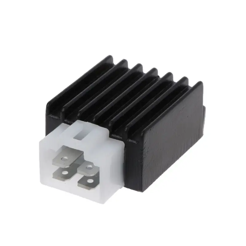 652F 4 Wires Voltage Regulator Half-Wave Rectifier Compatible for ATV GY6 50 150cc Motorcycle Scooter Moped Dirt Pit Bike 12V