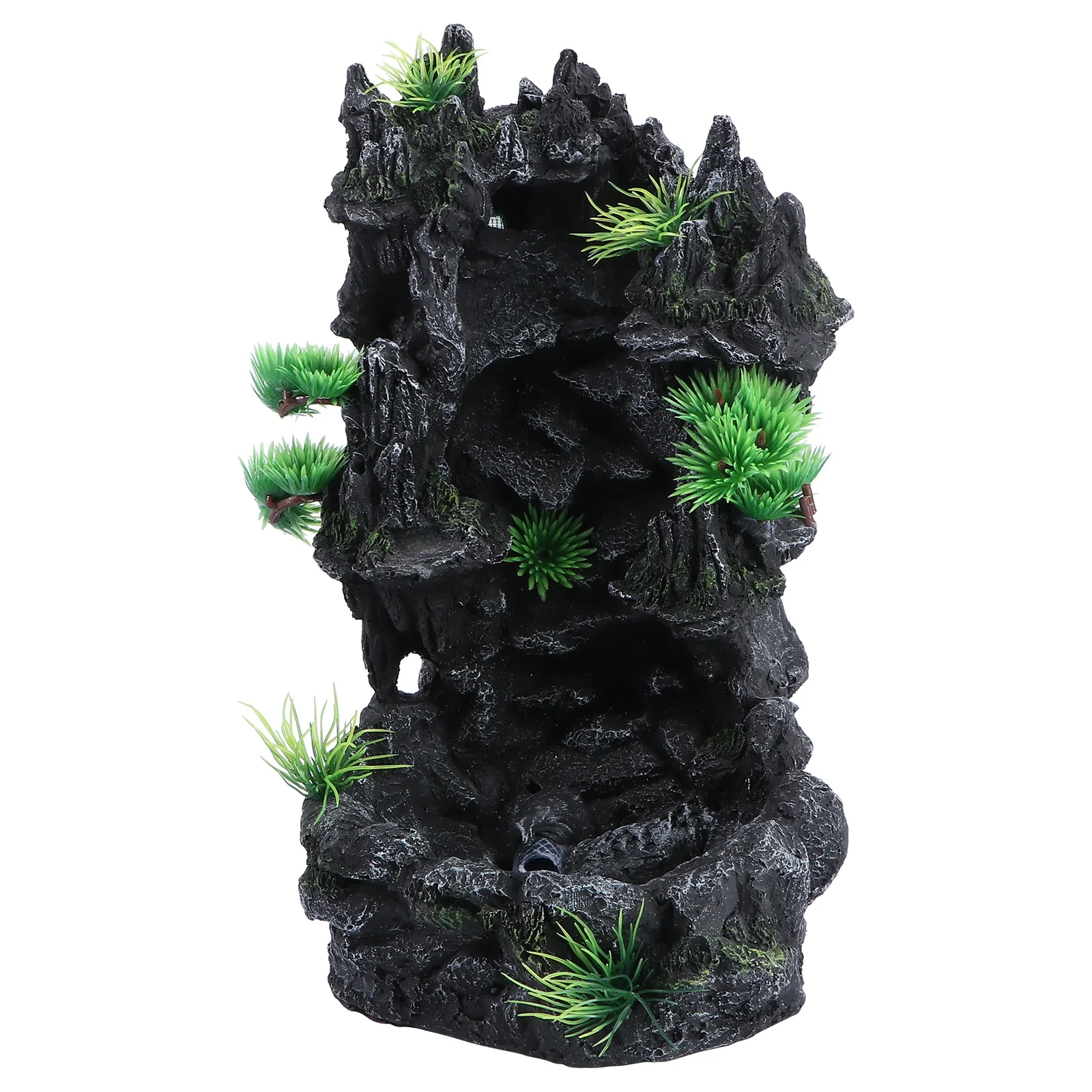 

1Pcs Fake Mountain Resin Craft Waterfall Design Aquarium Decor for Freshwater Saltwater Tanks Easy Clean Fish Tank