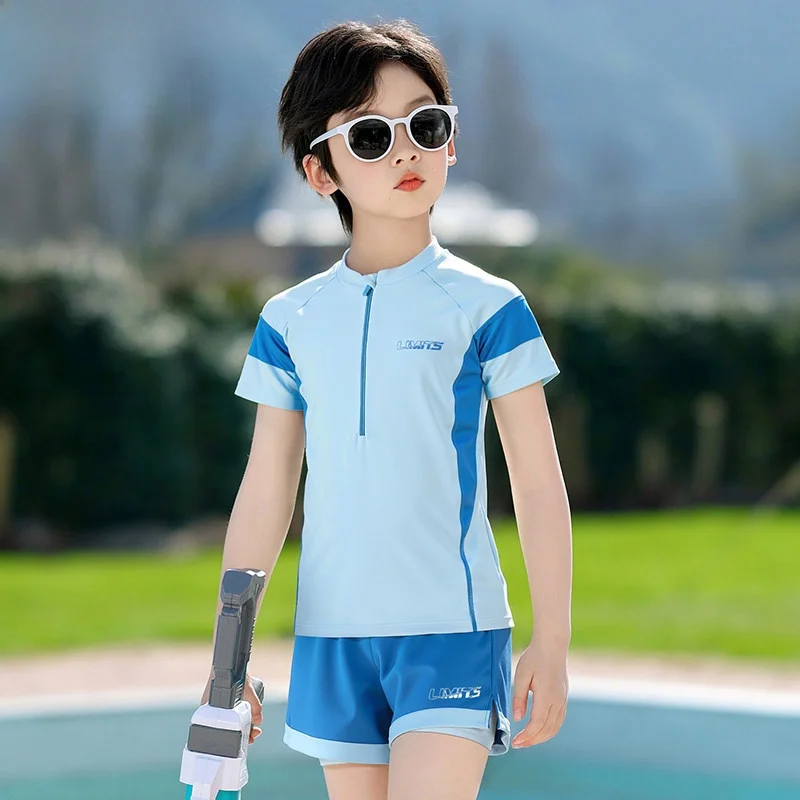 children's-swimming-suits-boys'-two-piece-swimwear-profional-teenage-swimsuits-for-middle-and-large-children