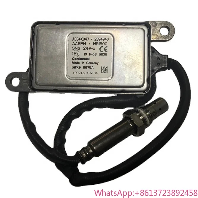 

Continental NOX Sensor 5WK9 6675A Uninox Sensor 2894940 Genuine Nitrogen Oxide Sensor 5462436