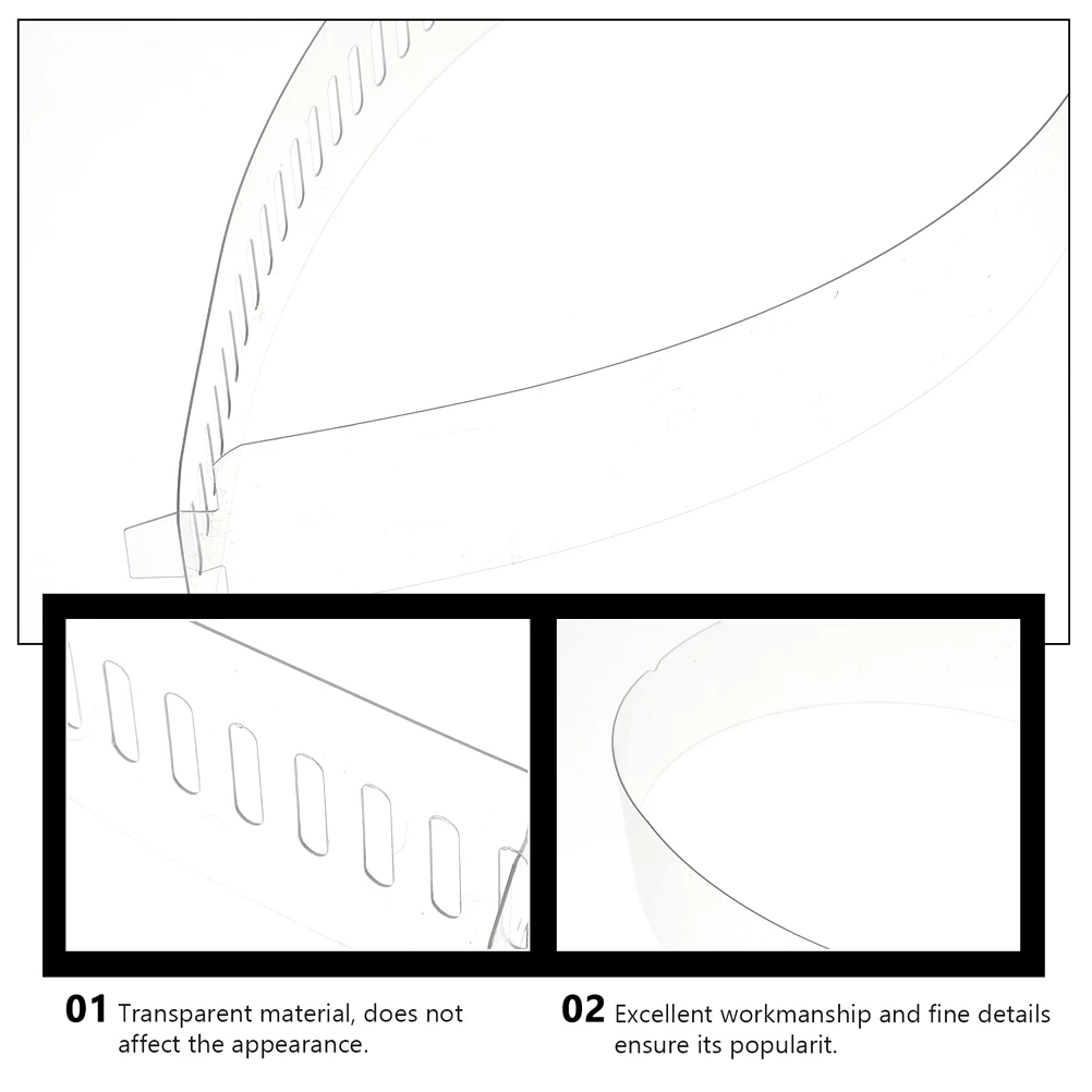 50 قطعة شرائط تثبيت الياقة قميص بلاستيكي دعم تصميم قوي قابل للتعديل لأدوات تثبيت طوق ذو مظهر حاد خالية من التجاعيد
