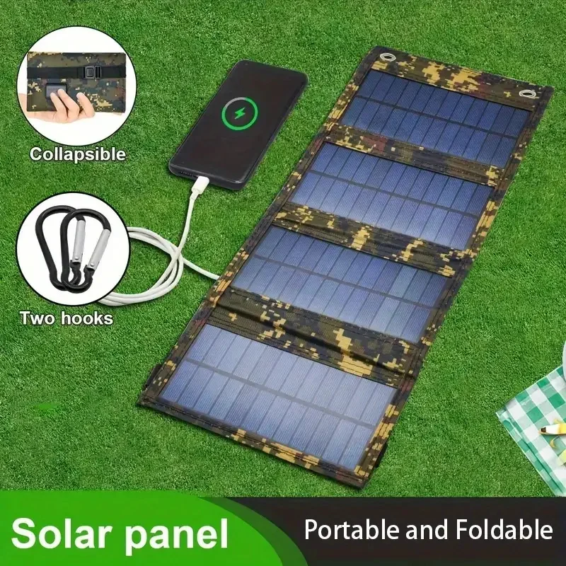 4-fach 20 W faltbares Solarpanel, tragbare Solarmodule, Schnellladegerät, USB, 5 V DC, vollzeitiges Solarpanel, mobile Stromversorgung