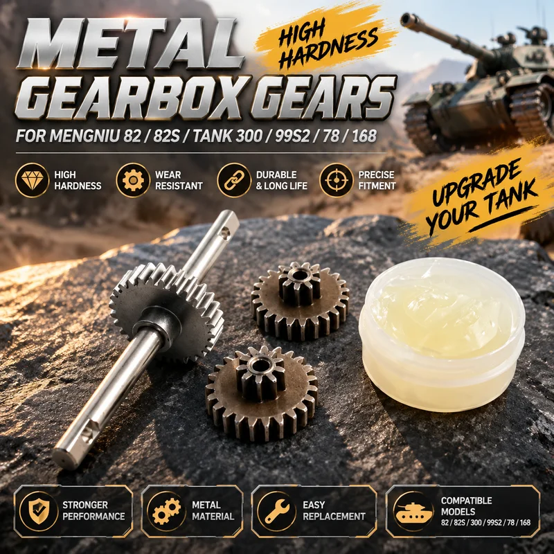 Metal Wave Box Gear Set High Hardness Rc Car Parts For MN82 82S Tank 300 99S2 78 168 Rc Model Vehicle Upgrade Accessories