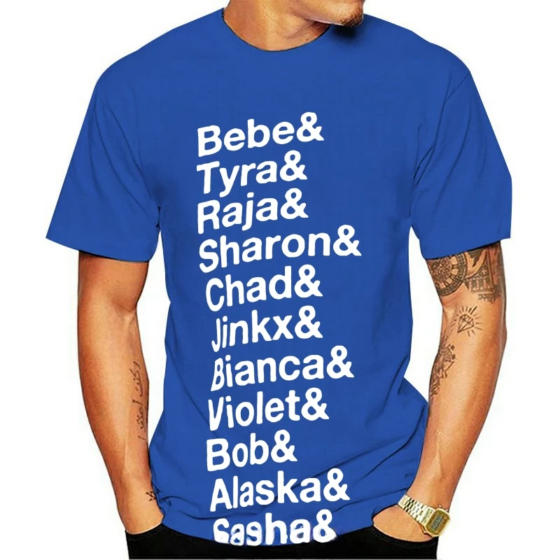 queen drag race rupaul alaska sasha New The Original Drag Race Winners List - White Text *Updated 2021* T shirt