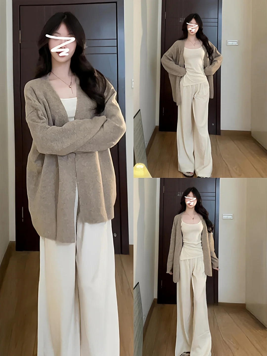 

Oversized Casual Oaeal Knitted Sweater Women's Loose Comfortable Cardigan Warm Faionable Autumn Winter Outerwear