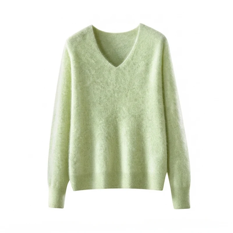 Pale green V