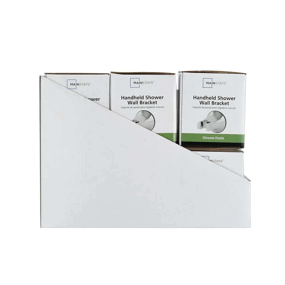 

Chrome Hand Shower Holder Wall Bracket Adjustable Mounting Options Easy Installation Suitable Standard Hand Showers Non Tilt