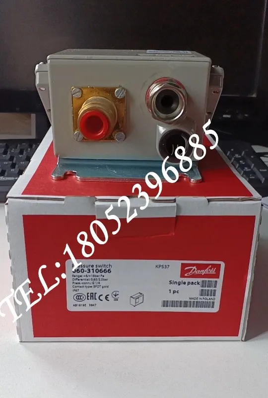 2025 Interruptor de pressão Danfoss KPS37 060-310166/310666 Controlador de pressão Danfoss genuíno