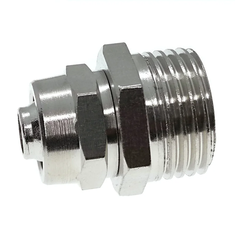 5pcs 4 6 8 10 12 14 16mm Pipe Tube To 1/8 1/4 3/8 1/2 Quick Screw Pneumatic Fittings Copper Fast Twist Joint