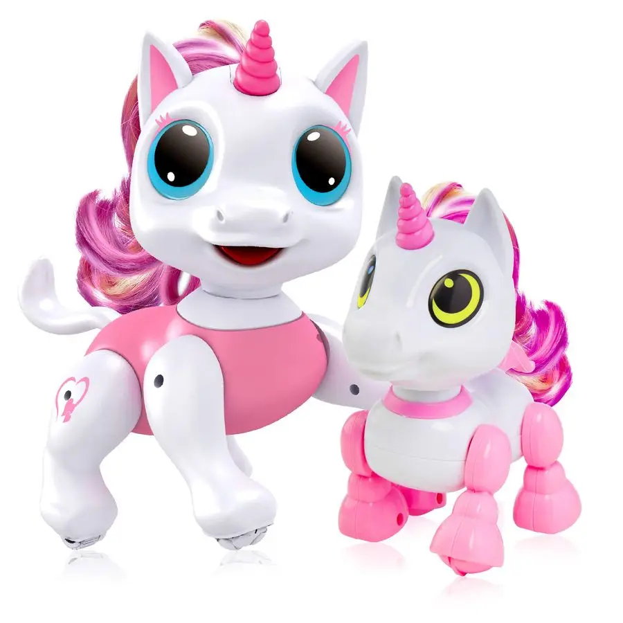 

Your Fun Robo Pets Unicorn Toy 2pk Set Unicorns Gifts for Girls and Kids 1 Unicorn Robot STEM Toy with Interactive Hand Gestures