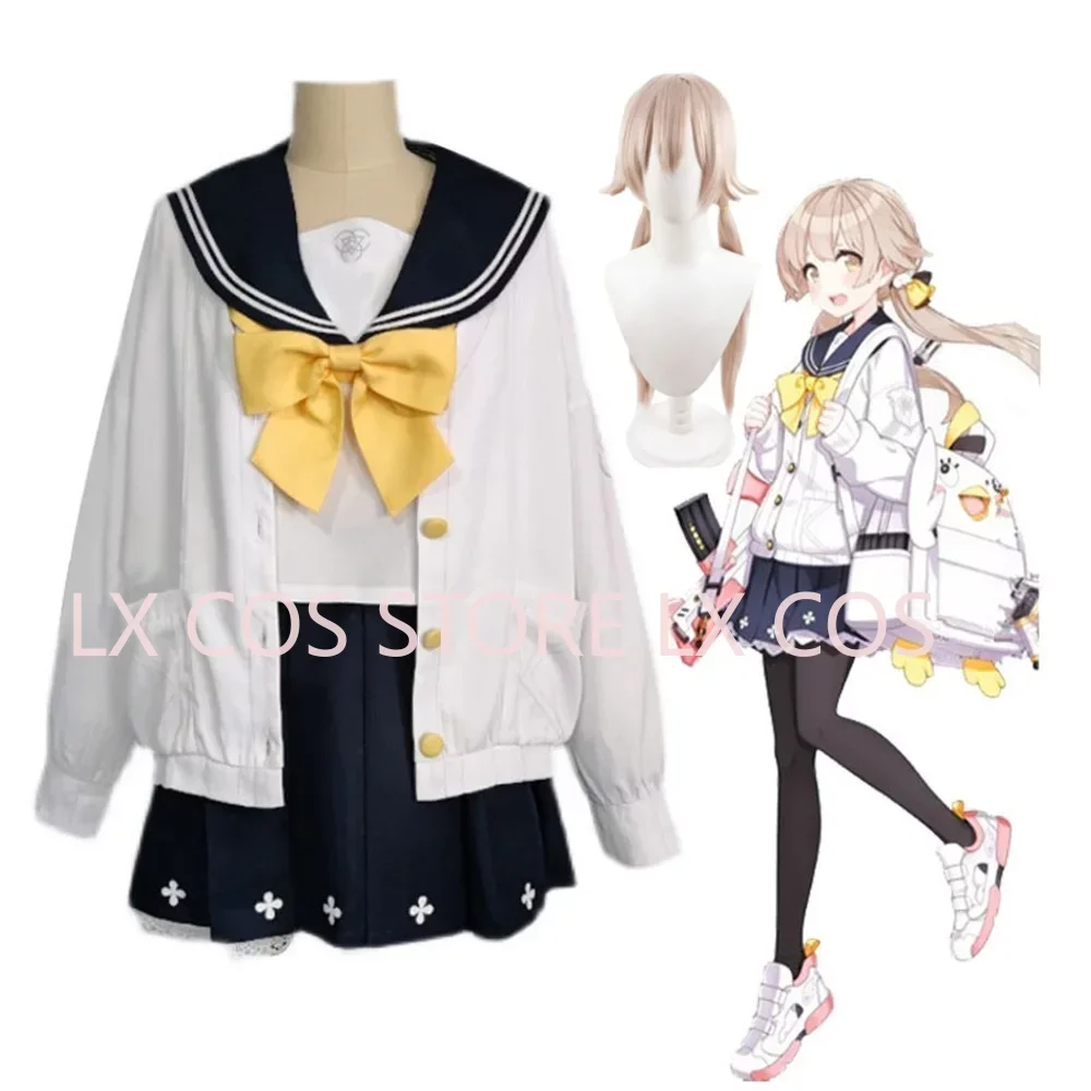 Game Blue Archive Ajitani Hifumi Cosplay Costume Uniform Wig Sets