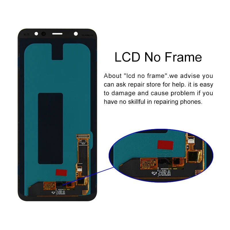 New For Samsung Galaxy A6 Plus LCD Display  No frame J8 Plus Touch Screen For Samsung A605 A6+ A8+ Digitizer SM-A605FN