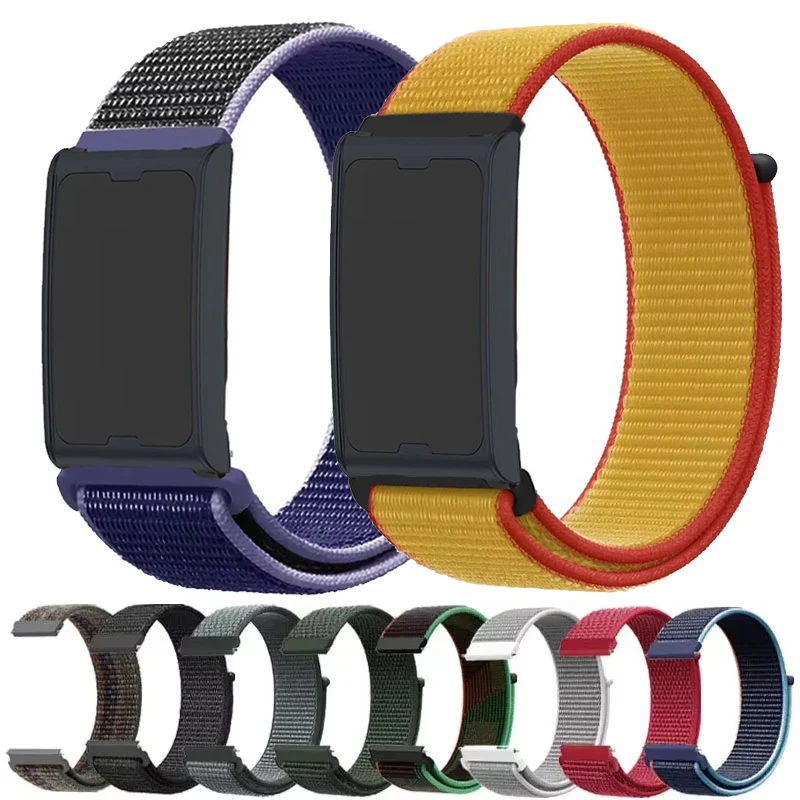 For Amazfit Helio Nylon Loop 20mm 22mm Wiris Sport Strap For Amazfit Helio/Bip 6 5/Cheetah Pro-Round/Active2/Balance 2/GTS 2 3 4