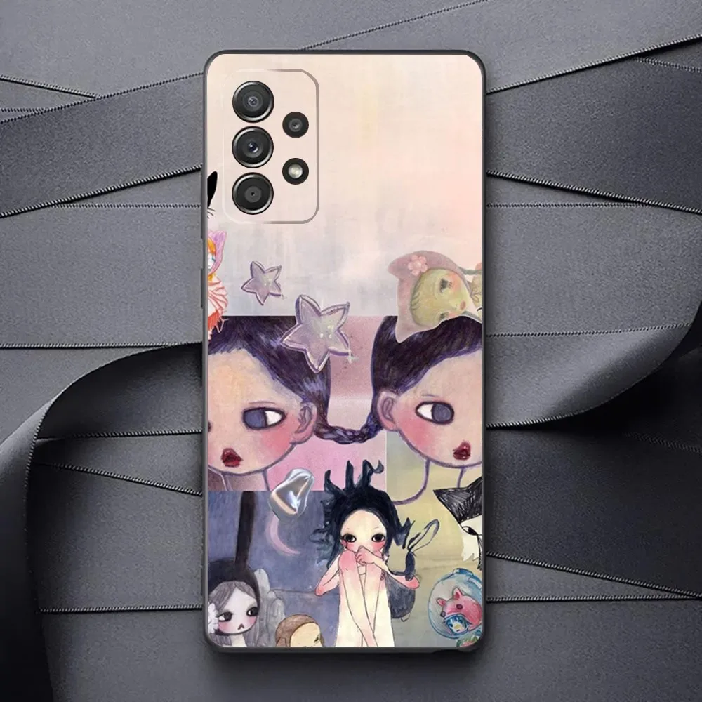 A-Aya Takano Japanese painter Phone Case For Samsung Galaxy A13,A21s,A22,A31,A32,A52,A53,A71,A80,A91 Soft Black Phone Cover