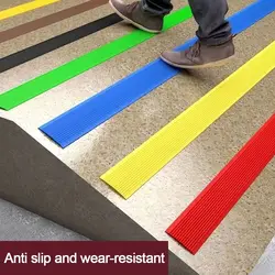 Carpet Pads Mat Self-adhesive Anti-Slip Stair Strip PVC Non Slip Stair Treads Strip Step Protector Rug Stairs