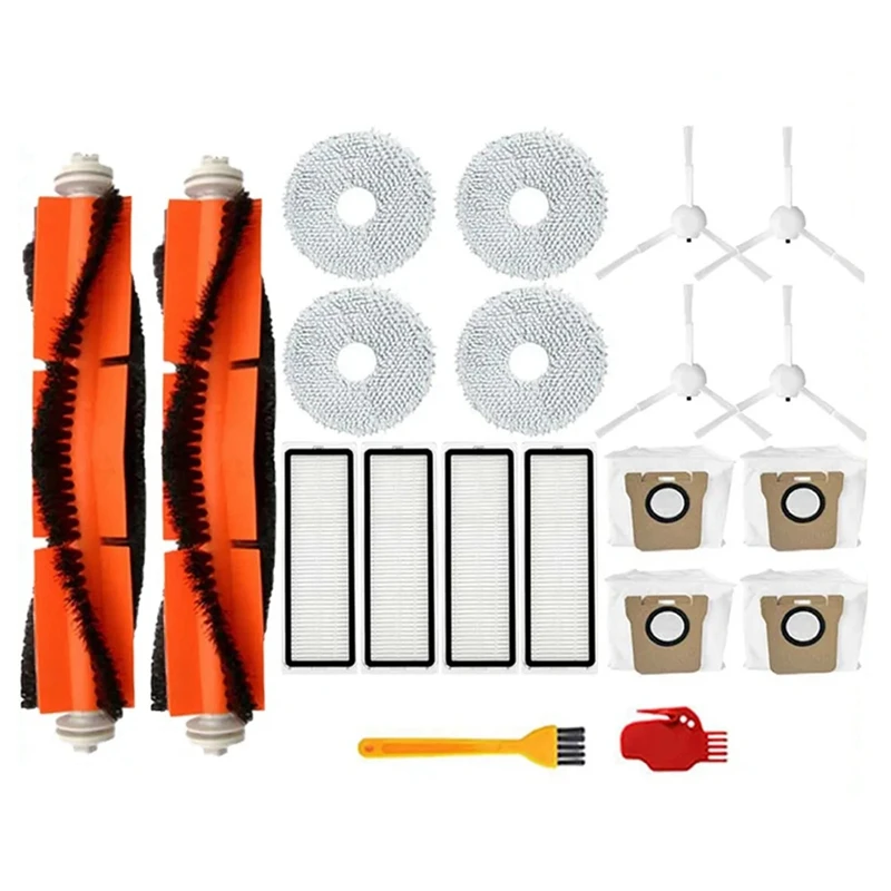 

Мешок для сбора пыли, основная боковая щетка, насадка на швабру, фильтр НЕРА, как показано на рисунке, пластиковые сменные детали для робота-пылесоса Xiaomi X10 + Plus B101GL