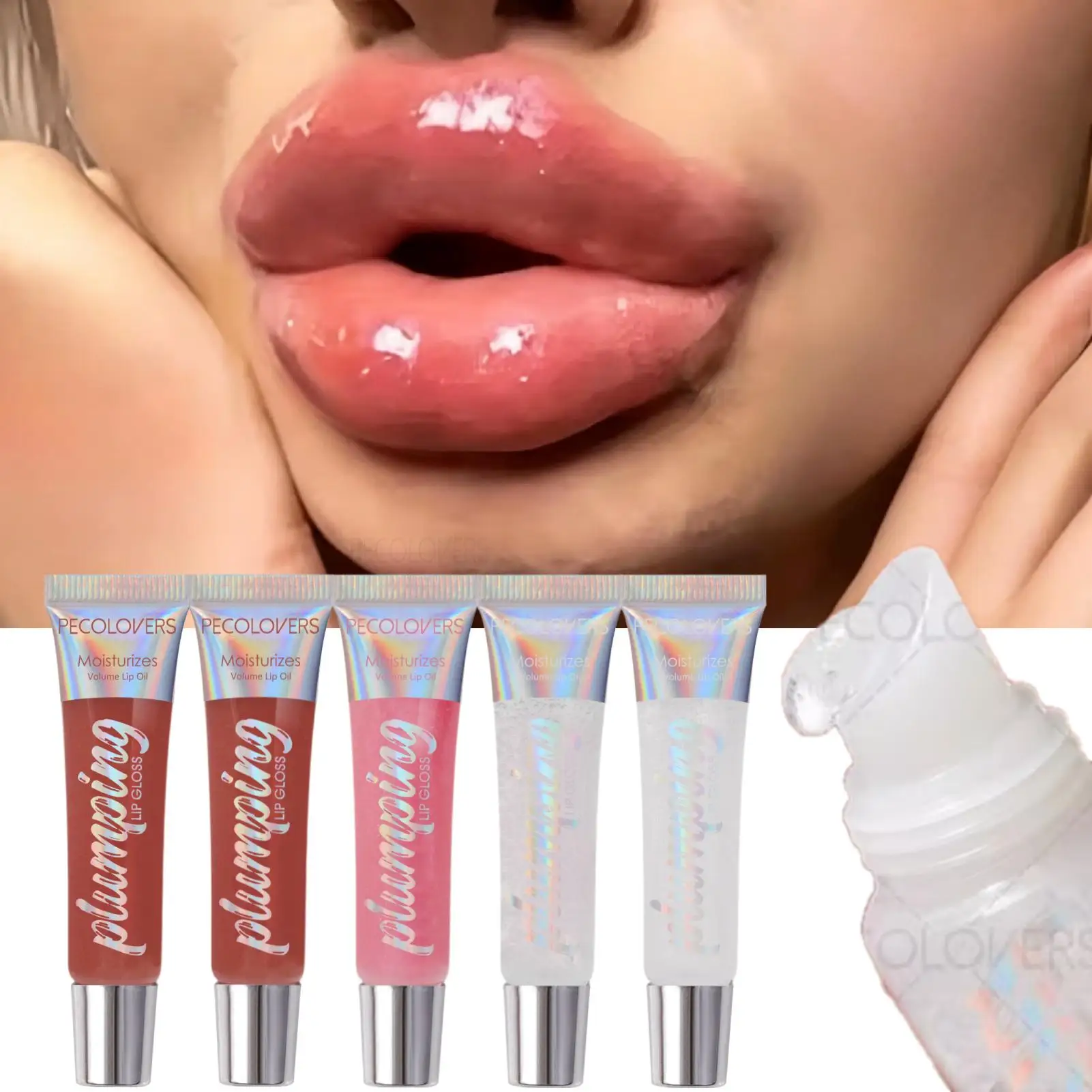 1PC Instant Plumping Lip Balm, Long-Lasting Lip Plumping Serum - High-Gloss Lipstick, Suitable for All Skin Types