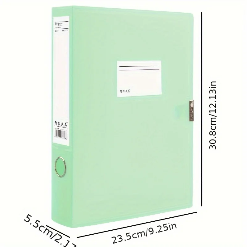 4 قطع من صناديق ملفات موراندي، لوازم مكتبية سميكة من البولي بروبيلين، صناديق تخزين مستندات ملونة عتيقة مقاس A4 قابلة للطي